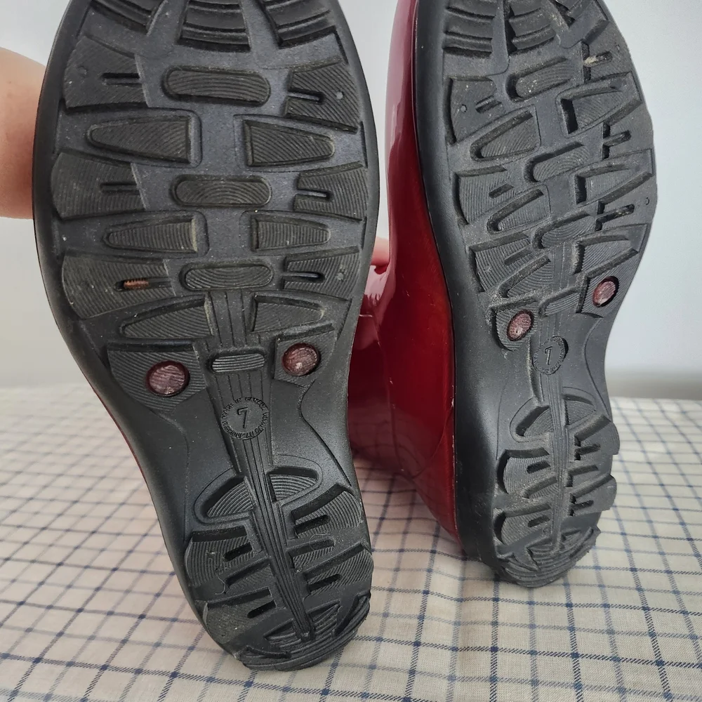 Kamik Red Rain Boots Lined With Polartec - Picture 6 of 7